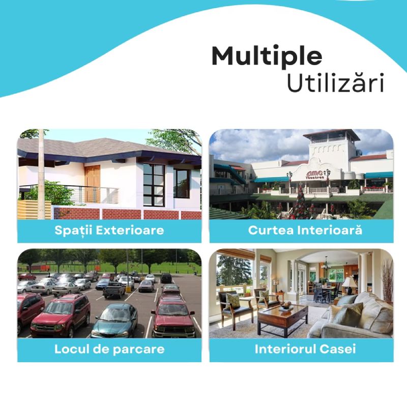 Camera de Supraveghere IP Dubla Inteligenta 360, 4G, 4K, 8 MP. 1080P, Zoom Optic 10X - imagine 14