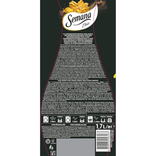 Balsam de rufe Semana Superconcentrat Elixir Senzual, 1.7L, 68 Spalari - imagine 2