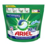 Detergent de rufe Capsule Ariel Mountain Spring Cold Boost All in One PODS, 65 Spalari
