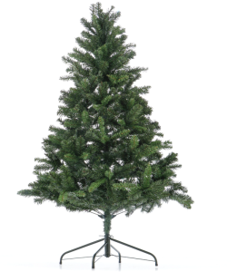 Brad Artificial de Craciun Christmas, 150cm, ramuri dese, PVC, suport metalic inclus
