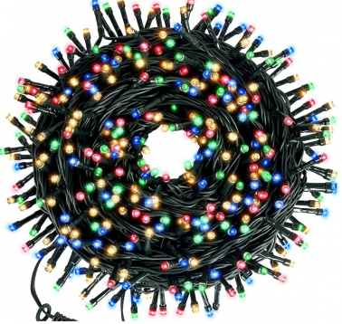 Instalatie LED Craciun 50m cu 340 led-uri multicolore
