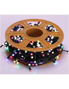 instalatie LED de Craciun, rola 50m, 400 Led-uri diverse culori, interior, exterior