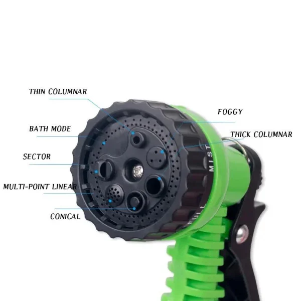 Furtun extensibil de gradina cu pistol multifunctional pentru udat, 40 m - imagine 6