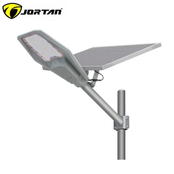 Lampa solara stradala LED, JORTAN, 1000W, IP 66, Suport metalic inclus,Telecomanda de control cu panou fotovoltaic orientabil inclus
