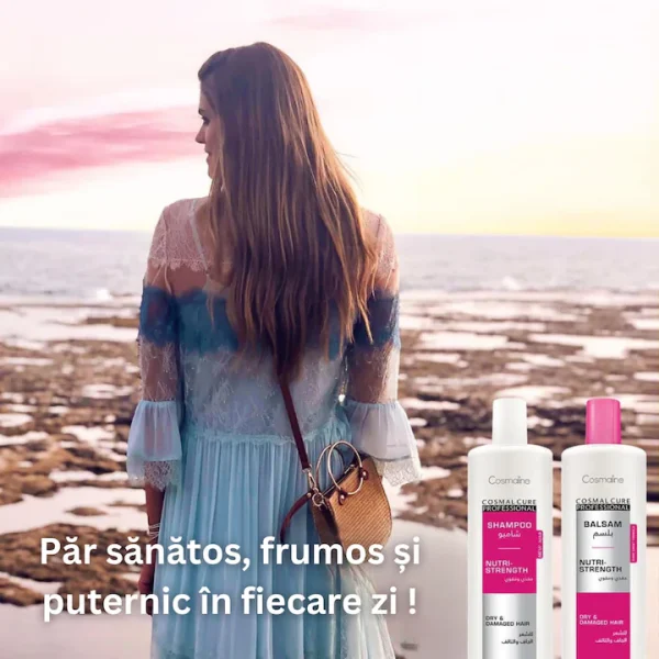 Sampon Profesional Cosmaline - Nutri Strength, Infuzat cu ulei de argan si jojoba, pentru par uscat si deteriorat, 500 ml - imagine 4
