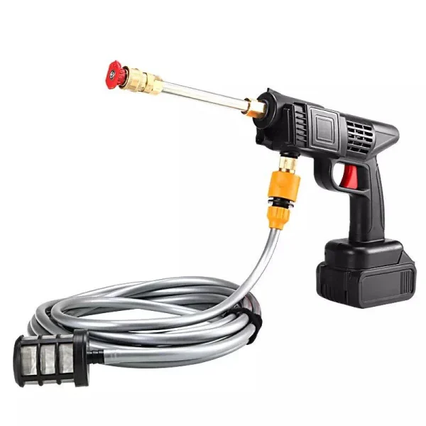 Aparat De Spalat Cu Presiune tip Pistol fara fir Cu 2 acumulatori, 48V, 3 Jeturi Diferite, 8L/min, 30 bari, Geanta De Transport Cadou - imagine 10