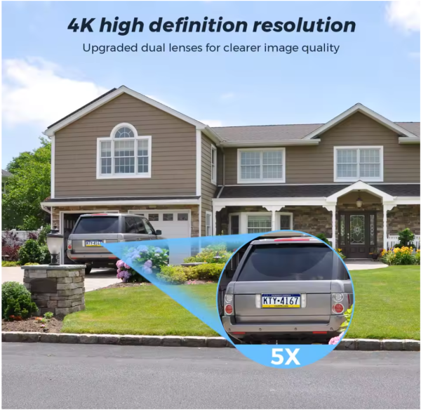 Camera de supraveghere 4G, Cu Panou Solar, 2 camere video integrate, 4 Lentile, 6MP, 4K, Vedere Panoramica, exterior/Interior 10X zoom, procesor AI, rotire rapida din aplicatie, vedere nocturna color, senzor de miscare, lumina LED, inteligenta de urmarire - imagine 10