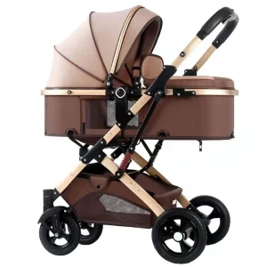 Carucior copii, 2 in 1, ultrapliabil, Landoul Reversibil, Multii Functional, Roti cu suspensii, Pliabil cu un singur Buton, sustinere dubla, maner reglabil, Model de Lux