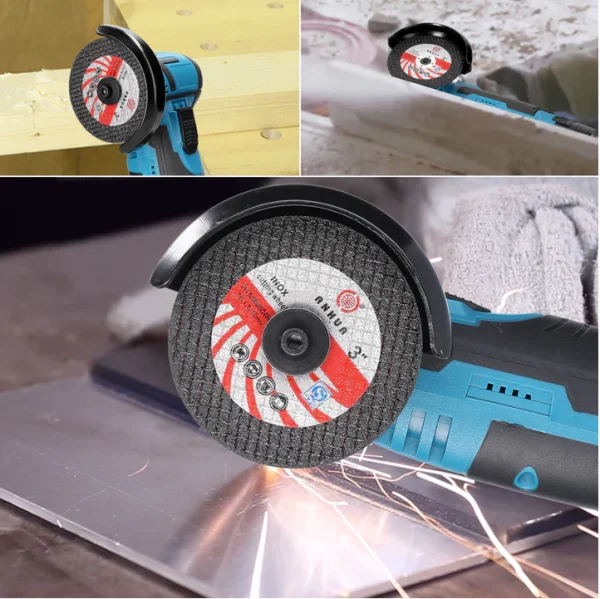 Mini polizor unghiular Flex Fara fir cu 2 Acumulatori 48V, 5 Discuri, 76 mm incluse, 19500 Rpm, 750W, 1500 mAh, Autonomie Mare - imagine 16