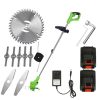 Motocoasa Electrica cu 2 Acumulatori 48V,Autonomie 4 ore 13000 mAh, Brat Extensibil, 9 Lame