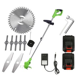 Motocoasa Electrica cu 2 Acumulatori 48V,Autonomie 4 ore 13000 mAh, Brat Extensibil, 9 Lame
