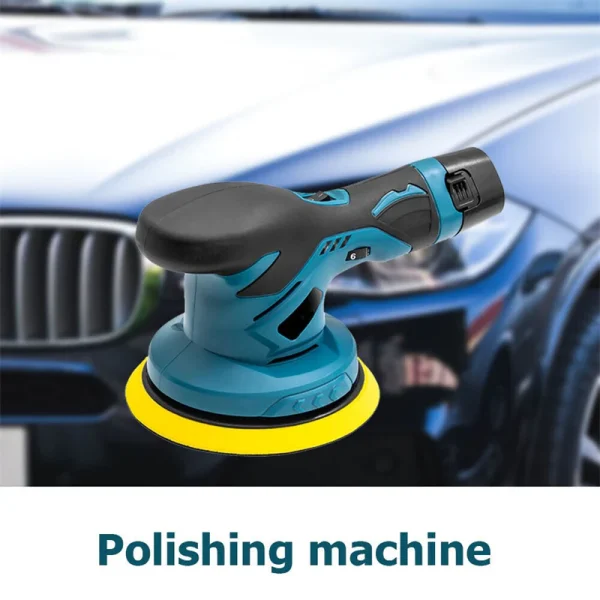 Aparat Polish Auto Profesional cu 2 Acumulatori 12V, 8 Viteze, 2500–5000 RPM, Orbital pentru Detailing - imagine 8