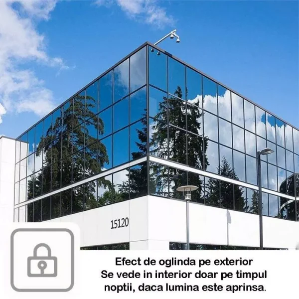 Autocolant Geamuri 300x60 cm, Protecție UV și Lumină Solară, Folie Anti-UV Autoadezivă - imagine 4