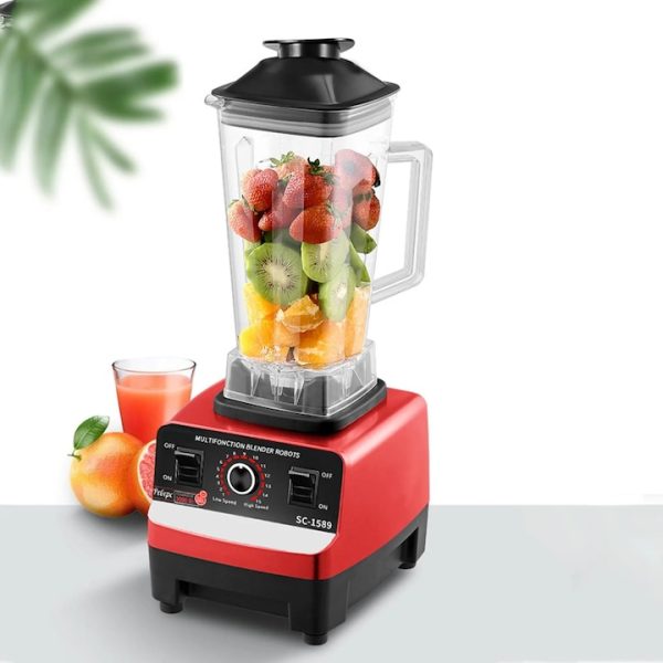 Blender Profesional 2L, 2000W, 15 Trepte de Viteză, 2 în 1, Funcție Autocurățare, Mixare Rapidă - imagine 10