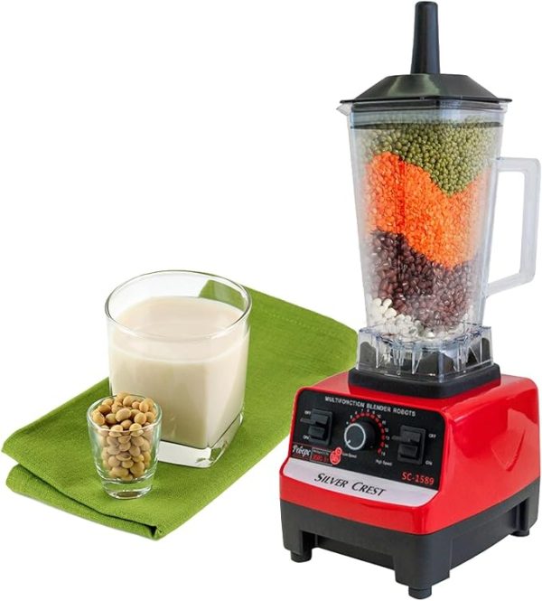 Blender Profesional 2L, 2000W, 15 Trepte de Viteză, 2 în 1, Funcție Autocurățare, Mixare Rapidă - imagine 4