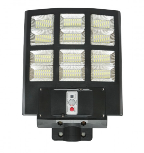 Lampa Solara Tripla LED, 600W, Telecomanda, Unghi Larg de iluminare, Autonomie extinsa, Senzor de miscare si de Lumina, Panou Solar Monocristalin - imagine 2