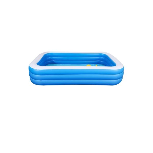 Piscina gonflabila 3 inele Family, Dimensiuni, 266 x 165 x 65 cm, Material Rezistent, Potrivita pentru copii si Adulti - imagine 2