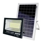 Proiector solar LED jortan 400W, Telecomanda, Suport prindere inclus, Panou Fotovoltaic, Autonomie Mare, Senzor miscare, Senzor de lumina