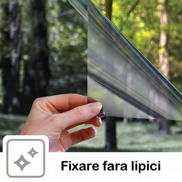 Set 3x Autocolant Geamuri 300x60 cm, Protecție UV și Lumină Solară, Folie Anti-UV Autoadezivă - imagine 2