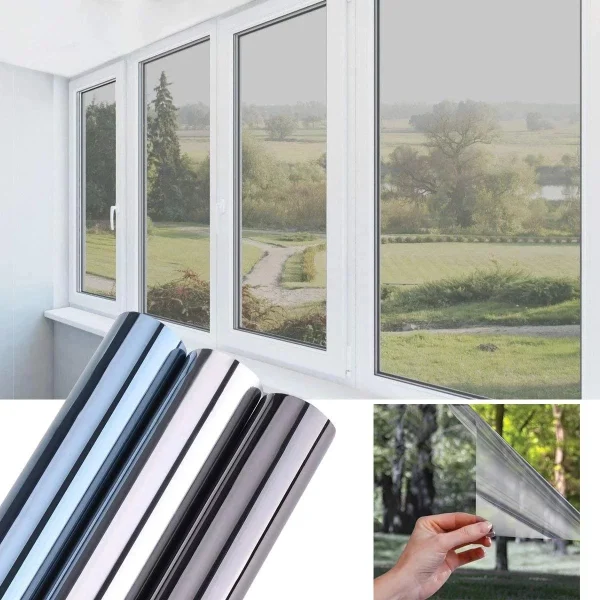 Set 3x Autocolant Geamuri 300x60 cm, Protecție UV și Lumină Solară, Folie Anti-UV Autoadezivă - imagine 5