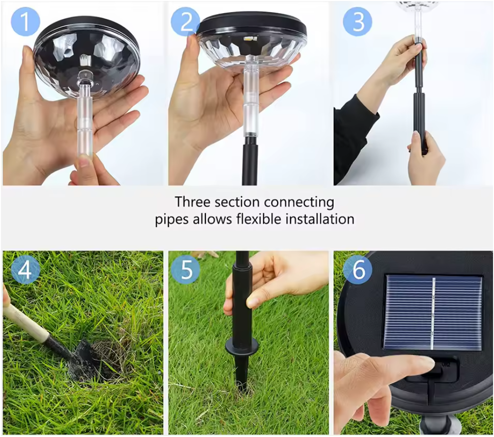 ghid vizual montaj lampi led colorate