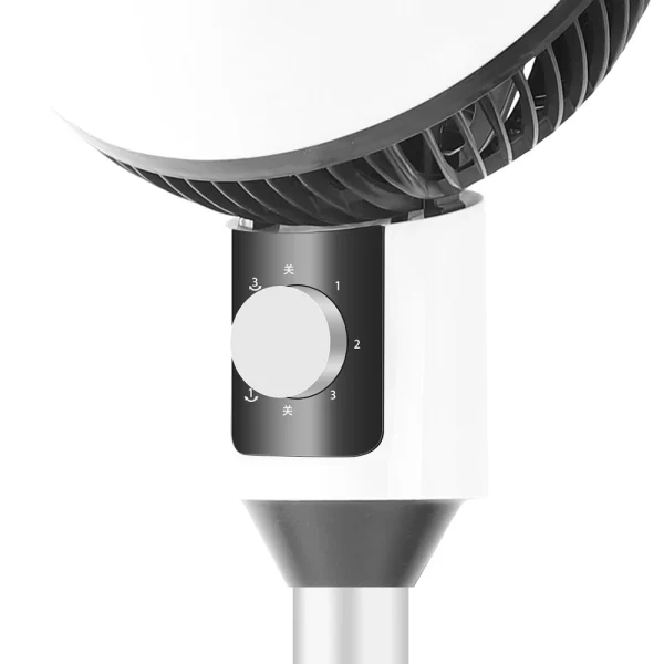Ventilator cu picior, 3 trepte de viteza, 40W, cu circulatie a aerului, oscilatie 60°, inclinare 90°, silentios - imagine 7