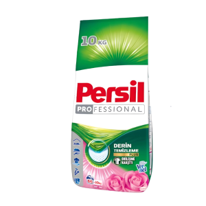 Detergent De Rufe Pudra Persil Professional Powder Rose, Parfum trandafiri, 10 kg, Pentru Rufe Albe si Colorate