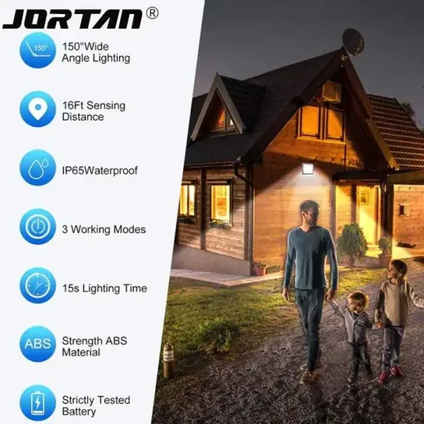 Proiector Solar LED Jortan 100W din Aluminiu cu Telecomandă, Senzor de Mișcare și Lumină, Exterior ,Rezistent, Iluminare Inteligentă - imagine 7