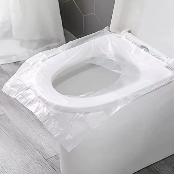 Set 100x Protecții Igienice de Unică Folosință pentru Colac WC, Portabile, Ideale pentru Toaletă Publică sau Călătorii - imagine 6