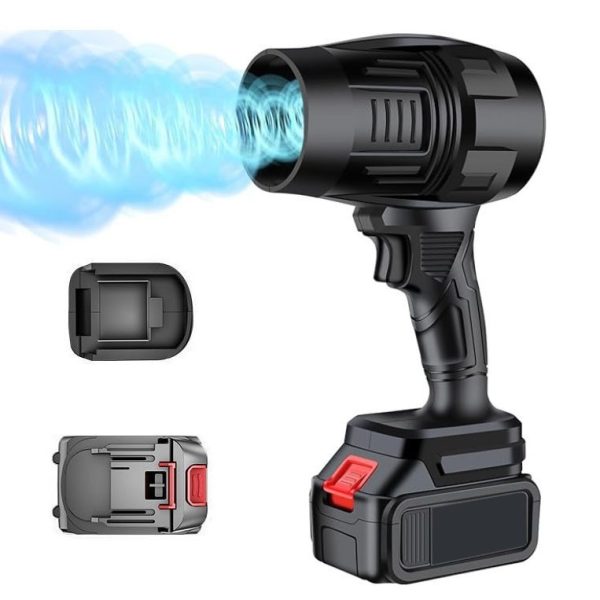 Suflantă de Aer Portabilă 36V, cu 2 Acumulatori 3000mAh, 4 Viteze, 32.000 RPM, Pentru Frunze, Praful din Curte, Grătar sau Zăpadă Ușoară - imagine 11
