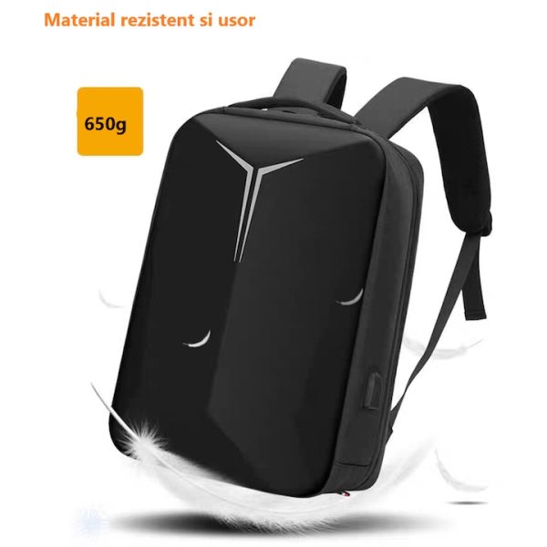 Rucsac laptop Legion gaming Multifunctional, compatibil cu laptop 15.6'', port USB de incarcare, Impermeabil, rezistent la zgarieturi, perne aerisire, spatios, unisex, Negru, XPD - imagine 10