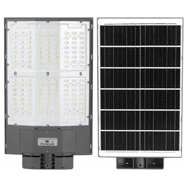 Lampa solara LED Next gen 1000W, 9500 Lumeni, Telecomanda, Senzor de Lumina, Senzor de Miscare, Lumina rece, Stalp metalic inclus, Autonomie mare, Rezistenta la apa, Multiple functii de programare - imagine 2