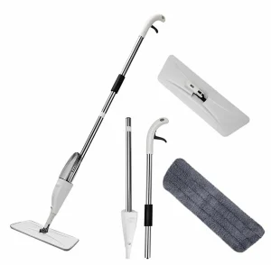 Mop cu functie de pulverizare Husa detasabila microfibra, Rezervor Apa, Curatare Eficienta, Pentru Gresie Parchet si Podele