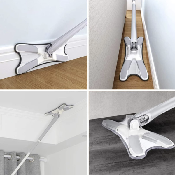 Mop cu functie de pulverizare Husa detasabila microfibra, Rezervor Apa, Curatare Eficienta, Pentru Gresie Parchet si Podele - imagine 4