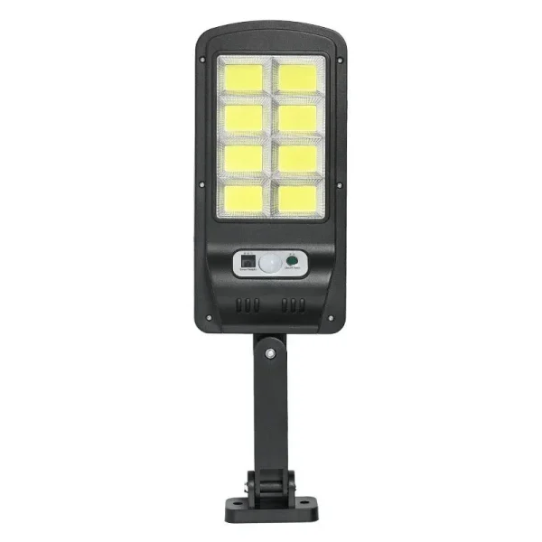 Set 4 x Lampi cu Incarcare Solara 8 celule 150W, Acumulator 2400mAh 160 LED-uri COB, telecomanda, Senzor de Miscare, Autonomie mare - imagine 6