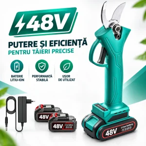 foarfeca electrica profesionala cu 2 acumulatori