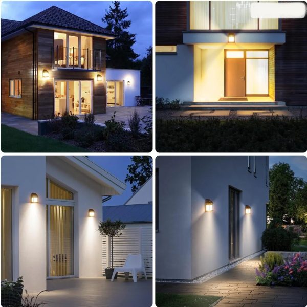 Lampă Solară LED de Perete Tip Felinar Iluminat Exterior cu Senzor de Mișcare 8m, 3 Moduri Inteligente de lumina, Rezistență IP65, Fără Fir, Ideală pentru Curte și Grădină - imagine 7