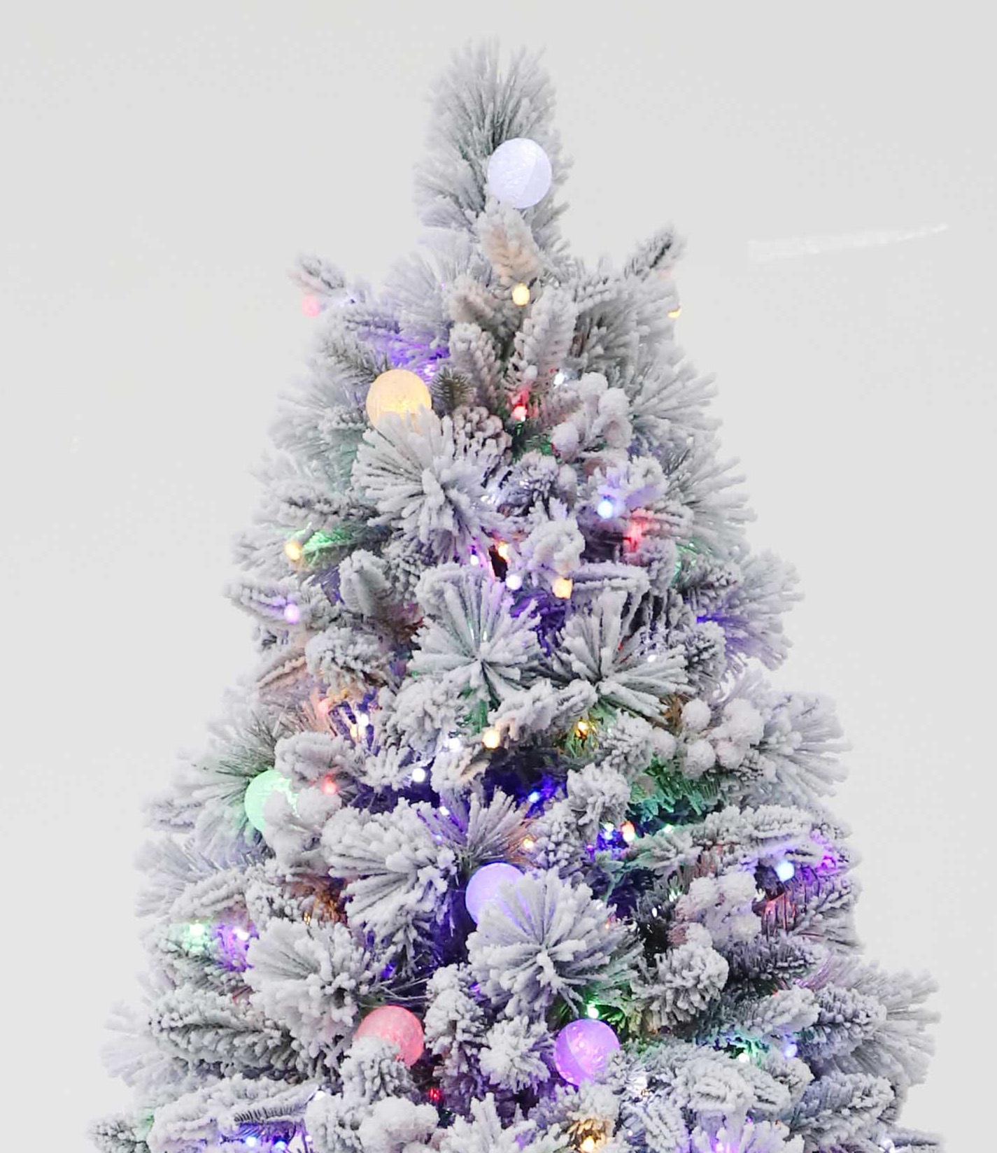 Brad Artificial de Craciun 150cm 3D Molid Royal Premium, Acoperit cu Zapada, 550 Led-uri, Aspect Realist - imagine 4