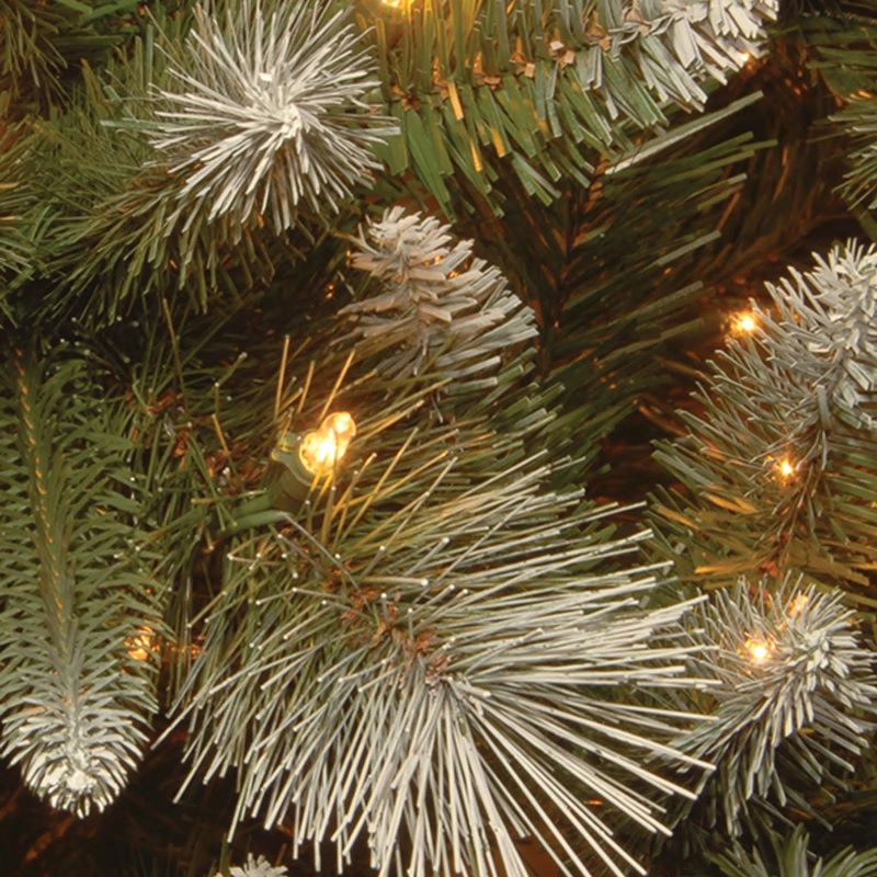 Brad Artificial de Craciun 180cm 3D Royal Premium, Varfuri albe, 550 Led-uri, Aspect Natural - imagine 4