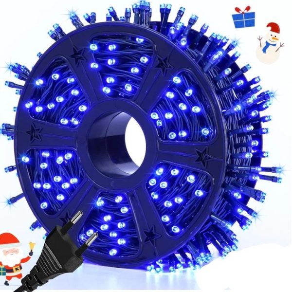 instalatie led rola 100m albastru