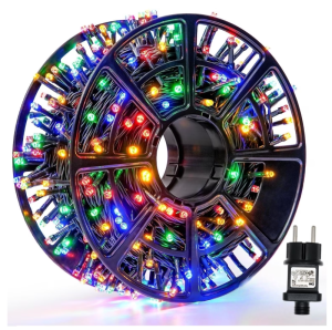 Instalatie Led Rola Multicolor 50m, 350 LED, Decorativa, Protectie la Apa, pentru Interior și Exterior