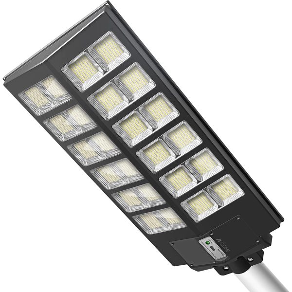 Lampa Solara Jortan Dubla 1000W, LED Next Gen, 10.000 Lumeni, Telecomanda, Senzor de Lumina, 3 Moduri de iluminare  Autonomie 12 ore, Multiple functii de programare, Stalp metalic inclus - imagine 2