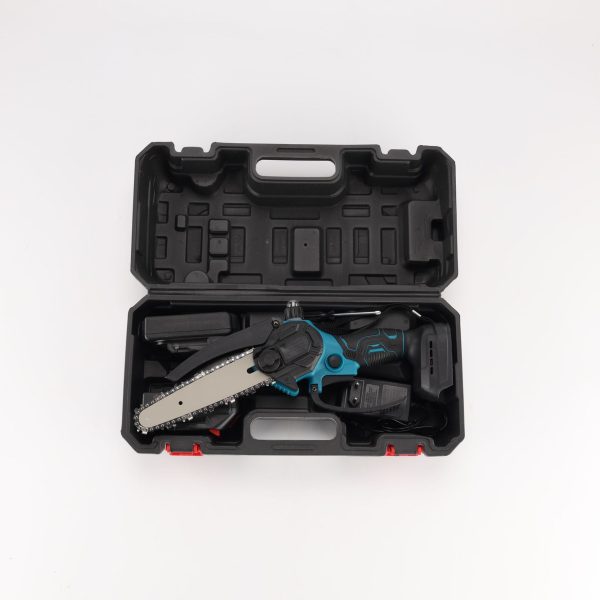 mini fierastrau electric cu lant in cutie