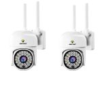 Set de 2 camere supraveghere Jortan WIFI 360 grade