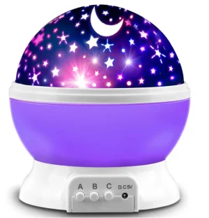 Proiector Star Master 3D Lampă Decorativă, Rotativa 360 Grade Cu 17 Moduri Proiecție Luna si Stele
