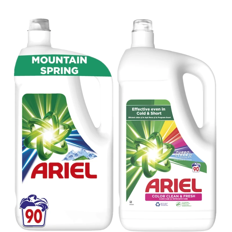 2x-detergent-lichid-ariel-color 4.5l ariel mountain spring 4.5L