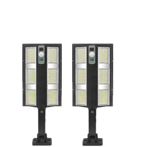 set 2x lampa solara stradala led exterior 200w 2000 lumeni