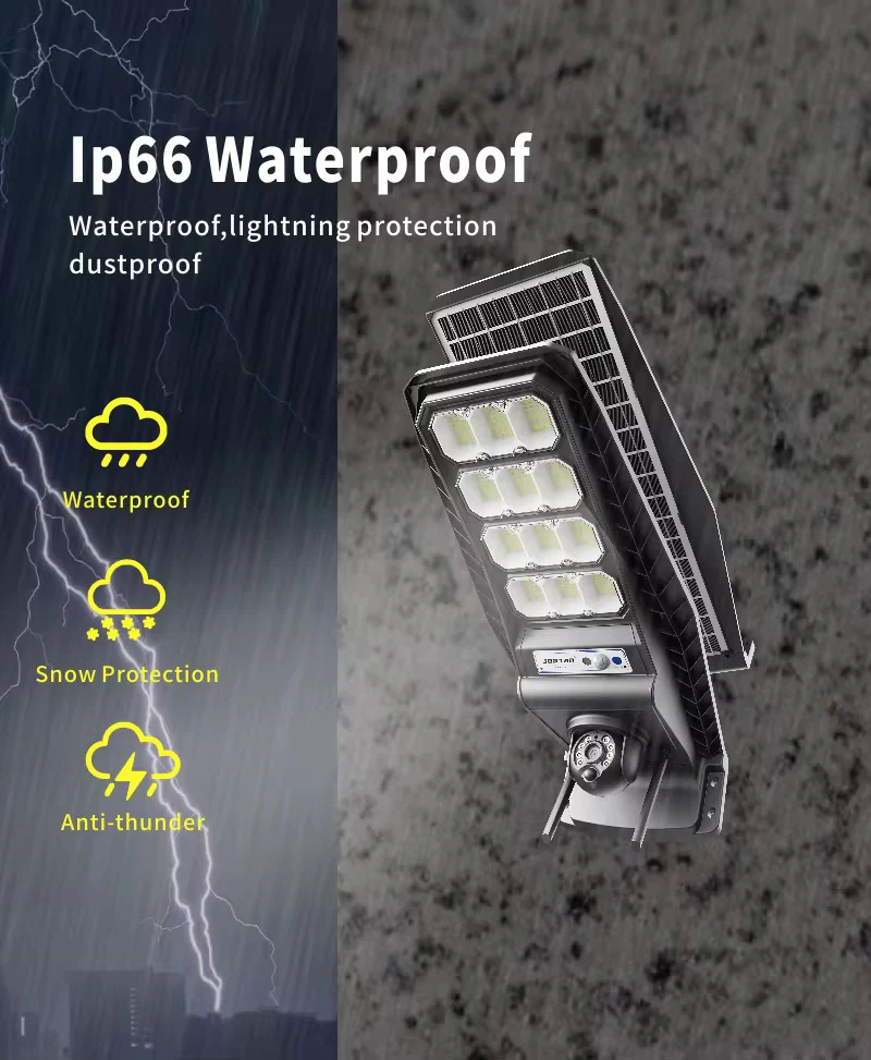 Cameră de Supraveghere 4G Jortan 4MP Ultra HD cu Lampă Solară 400W, Vedere Color Noaptea, Control din Telefon - imagine 3