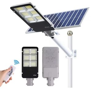 lampa solara stradala 300w jortan cip led ultra luminos