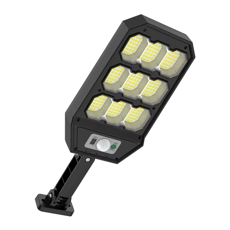 Set 3X Lampi cu Incarcare Solara 9 celule 300W Jortan, 6000 Lumeni, 280 LED-uri COB, telecomanda, Senzor de Miscare, Autonomie 12 ore Protectie IP66 - imagine 4